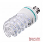 Λάμπα LED - Spiral Corn - E27 - 12W - 6500K - 356960