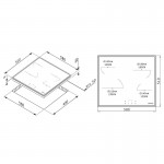 Pyramis PHC61410IFB Κεραμική Εστία 174020040