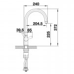 Blanco Trima PVD Steel Μπαταρία Κουζίνας