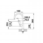 Blanco Candor Inox Μπαταρία Νεροχύτη