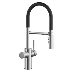 Blanco Catris-S Flexo για φίλτρο Μπαταρία Κουζίνας με Ντους PVD steel