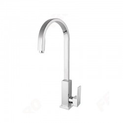 Karag Ferro Zicco BZI4 Επικαθήμενη μπαταρία κουζίνας χρωμέ 