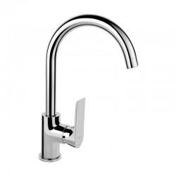 Karag Ferro Algeo square BAQ4 Επικαθήμενη μπαταρία κουζίνας χρωμέ 