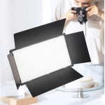 LED Video Light Επαγγελματικό Φορητό Φωτιστικό Κάμερας και Φωτογραφικής 80W (3000-6500K) BG-158