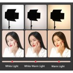 LED Video Light Επαγγελματικό Φορητό Φωτιστικό Κάμερας και Φωτογραφικής 80W (3000-6500K) BG-158