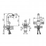 Karag Ferro Thermostatic TA6 επικαθήμενη θερμοστατική μπαταρία μπιντέ Chrome