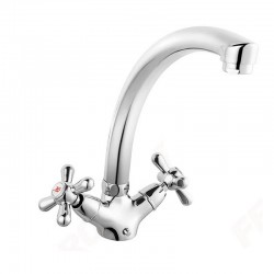 Karag Ferro Retro New XD4 Επικαθήμενη μπαταρία κουζίνας χρωμέ 