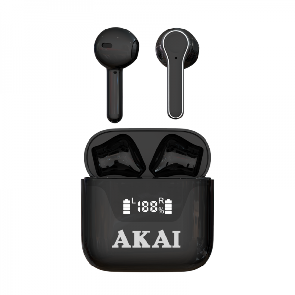 Akai BTE-J101 Μαύρα Ασύρματα Bluetooth in-ear ακουστικά