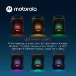 Motorola Rokr 800 Ασύρματο φορητό αδιάβροχο Bluetooth party speaker με LED, FM, USB, AUX, DC με 2 υπ