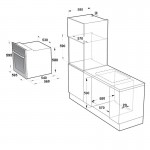 MultiHome Σετ Φούρνος MH-6061 White Glass + Εστία Κεραμική MH-6135