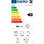 United UWM-7123s Πλυντήριο Ρούχων 7 kg με βάθος 40cm, 1200 στροφές