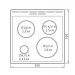 Korting Ελεύθερη Κουζίνα 742651 KE6A60WM (034065101)