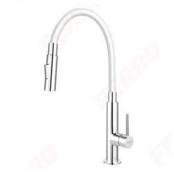 Karag Ferro Zumba Slim 2F BZA43W Μπαταρία Κουζίνας με Εύκαμπτο Στόμιο Λευκό