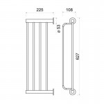 Karag Ferro Smile ASM35 Ραφιέρα Πετσετών 60 cm Chrome