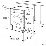 Bosch WIW28542EU Εντοιχιζόμενο Πλυντήριο Ρούχων 1400rpm 8kg