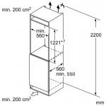 Bosch KIR41VFE0 Ψυγείο Συντήρησης Εντοιχιζόμενο