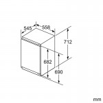 Bosch GIV11AFE0 Εντοιχιζόμενος Καταψύκτης 72 lt