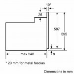 Bosch HBF154ES0 Εντοιχιζόμενος Φούρνος 66 Lt