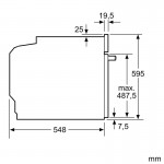 Bosch HBA554ES0 Εντοιχιζόμενος Φούρνος Άνω Πάγκου 71 lt