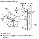 Bosch HRA574BS0 Εντοιχιζόμενος Φούρνος 71lt