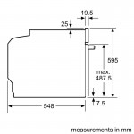 Bosch HRA574BS0 Εντοιχιζόμενος Φούρνος 71lt