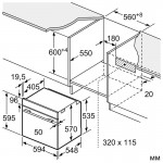 Bosch HBA5577S0 Εντοιχιζόμενος Φούρνος 71 lt