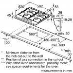 Bosch PCH6A5B90 Εστία Αερίου