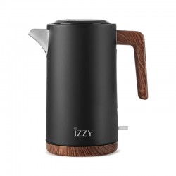 Izzy IZ-3016 Wooden Black Βραστήρας Μαύρος 1,7 lt 2200W 