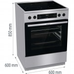 Gorenje GECS6C70XPA Ελεύθερη ηλεκτρική κουζίνα με Κεραμικές Εστίες