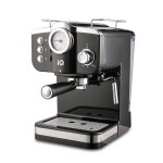 IQ CM-175 Μηχανή Εσπρέσσο Συμβατή με Κάψουλα Nespresso με Λειτουργία Αφρού 20Bar 1100W 1.25Lt Μαύρο