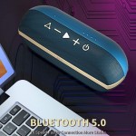 Akai ABTSW-30B Μπλε Φορητό Αδιάβροχο Ηχείο Bluetooth με Ύφασμα, AWS και Handsfree - 20W RMS