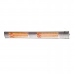 Eurolamp 300-42040 Επιτοίχια Θερμάστρα Χαλαζία 3000W Golden Tube και Τηλεχειριστήριο Ασημί