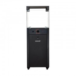 Eurolamp 300-42070 Θερμάστρα Υγραερίου Deco 9,5kW με Εφέ Φλόγας και Γυάλινες Πέτρες