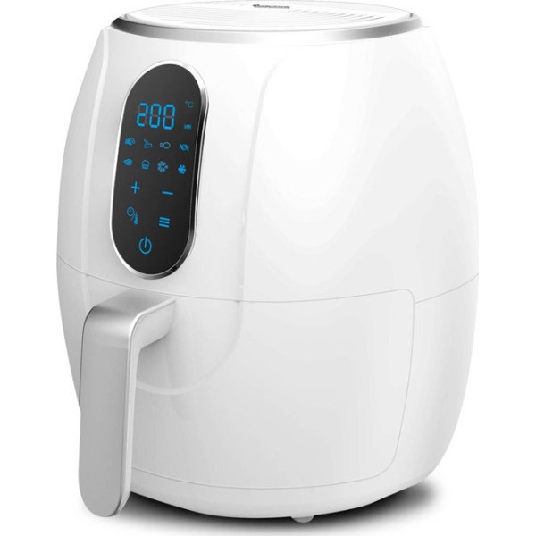 Eurospin Φριτέζα Αέρος με Αποσπώμενο Κάδο 4lt Λευκή 1500W