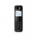 Philips D2701B/GRS Μαύρο Ασύρματο Τηλέφωνο Με Ανοιχτή Ακρόαση