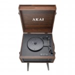 Akai ATT-101 BT Πικάπ βαλίτσα με πόδια, Bluetooth in/out, εγγραφή και αναπαραγωγή από USB/SD, Aux-In