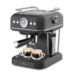 Primo PREM-40444 Καφετιέρα Espresso- Cappucino για Αλεσμένο καφέ και Κάψουλα 20Bar/ 1050W Μαύρη