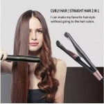 KEMEI KM-1225 2in1 Επαγγελματική Ισιωτική και Μπουκλιέρα Μαλλιών Curl & Straight