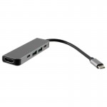 Nsp N16 Γκρι USB-C Hub 5 Σε 1 Type-C σε Hdmi 4K με 2 θύρες Usb, PD 3.0 & Type-C (8340239)