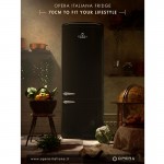 Opera Italiana OFRMC70N Morricone Classic Nero Opaco Ψυγεικαταψύκτης Total NoFrost MultiFlow