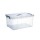 Bormann BPC2274 Κουτί Αποθήκευσης Πλαστικό 40L, Διάφανο Με Καπάκι Και Χερούλια,43.5x29x25cm (066132)