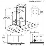 AEG DIE5961HG 9000 Απορροφητήρας Νησίδα