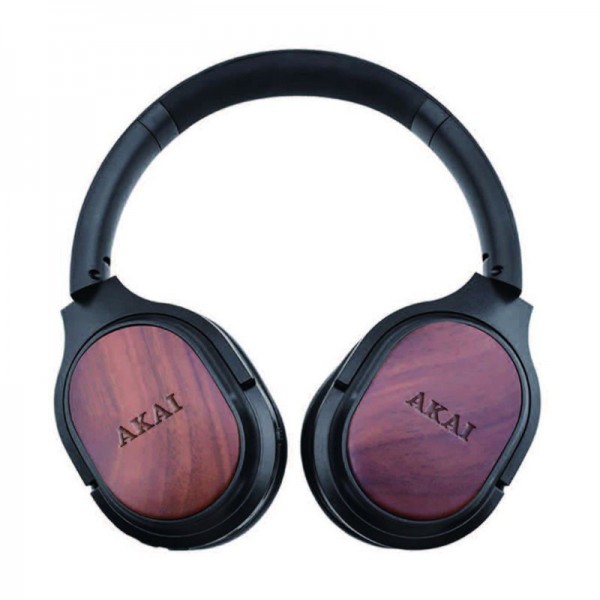 Akai BTH-W150ANC Ασύρματα over ear αναδιπλούμενα bamboo ακουστικά με Bluetooth, ΑNC, NTC, handsfree