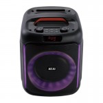 Akai ABTS-V20 Φορητό ηχείο με Bluetooth, USB, AUX-IN, κάρτα TF, FM, LED και ενσύρματο μικρόφωνο- 20W