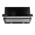 Davoline HQ Pro 90 Black Συρόμενος Απορροφητήρας με inverter μοτέρ 90 cm Μαύρο και 700m3