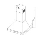 Davoline Chester 60 Inox Απορροφητήρας Τζάκι 60cm με μοτέρ inverter A+, 760 m3 Davoline Chester 60 Inox Απορροφητήρας Τζάκι 60cm με μοτέρ inverter A+, 760 m3