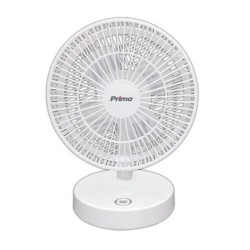 Primo PRΜF-80421 Επιτραπέζιος Ανεμιστήρας Επαναφορτιζόμενος με usb Mini 7" Λευκός
