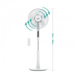 Primo PRSF-80614D Ανεμιστήρας με Ορθοστάτη Λευκό