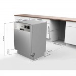 Robin SB-457 Πλυντήριο Πιάτων Εντοιχιζόμενο με Μάσκα με Τρίτο Κάνιστρο Inox
