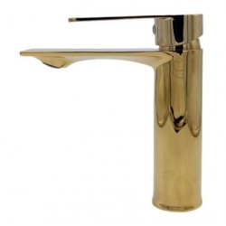 Μπαταρία Νιπτήρος Χρυσή Γυαλιστερή The Box TBG-12319-50